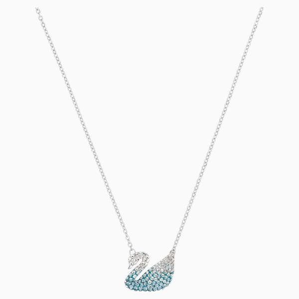 Swarovski Iconic Swan Pendant Blue For Cheap