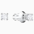 Swarovski Attract Round Pierced Earrings White Supply