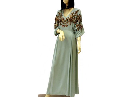 Shaira Kaftan - Dirty Green Size L Online Hot Sale