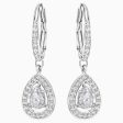 Swarovski Attract Pierced Earrings White on Sale