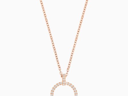 Swarovski Creativity Circle Pendant White Rose-Gold Tone For Cheap