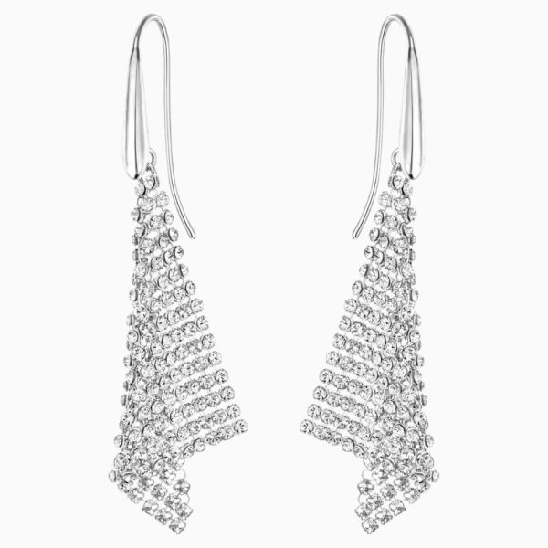 Swarovski Fit Pierced Earrings White Supply