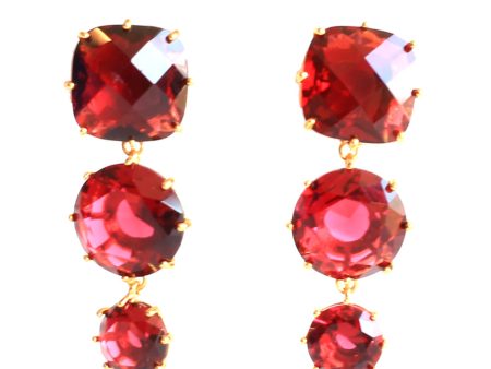 Les Nereides 3 Stone La Diamantine Earrings Fashion