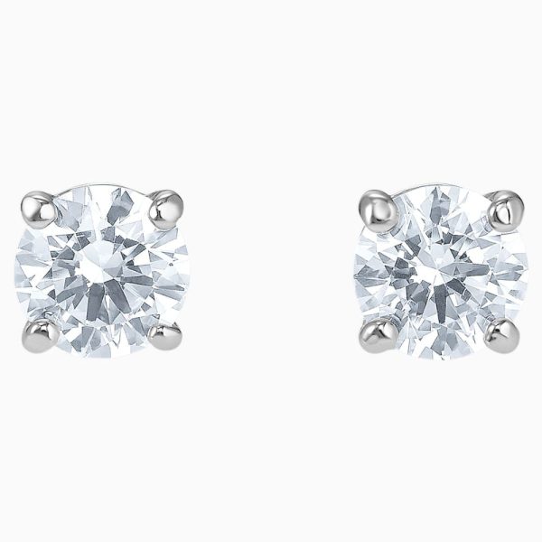 Swarovski Attract Stud Pierced Earrings White Sale