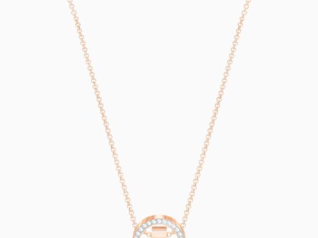 Swarovski Hollow Pendant White Rose-Gold Tone on Sale