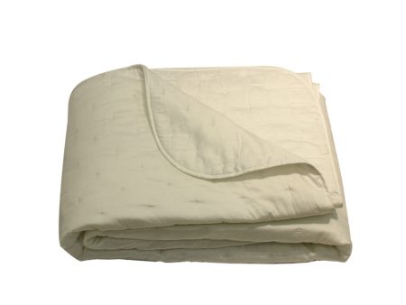 Yves Delorme Triomphe White Quilted Bedspread Size 230X250 Cm Online Sale