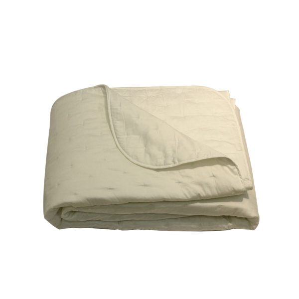 Yves Delorme Triomphe White Quilted Bedspread Size 230X250 Cm Online Sale