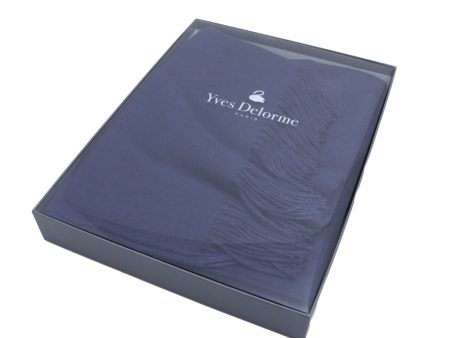 Yves Delorme Triomphe Throw Marine 130X170cm Online Hot Sale