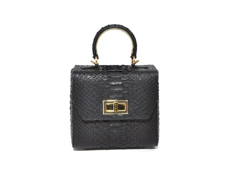 Kyra  Luna Square Bag Black Gold Basic on Sale