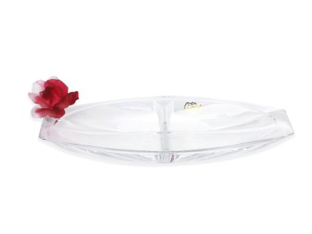 Cristal De Paris Gondolino Two Compartment 36X10cm Cheap