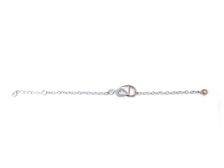 Aigner A Logo Bracelet Silver Color Discount