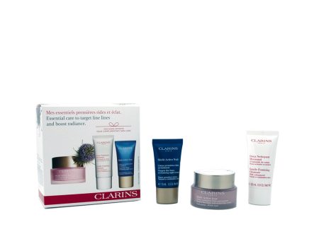 Clarins Essential Care to Target Fine Lines and Boost Radiance (Set) For Cheap