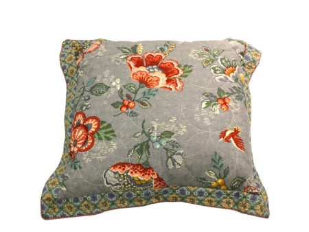 Pip Studio Berry Bird Cushion Square 60X60 Cm Blue Online Sale