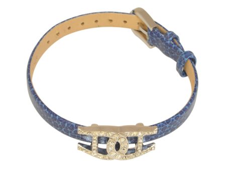 Aigner A Logo Leather Bracelet Online Hot Sale