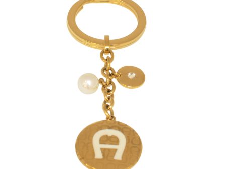 Aigner A Logo Gold Plated Key chain Fashion