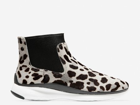 Cole Haan 3.ZERØGRAND Chelsea Waterproof Ocelot Haircalf Black Optic White Online Hot Sale