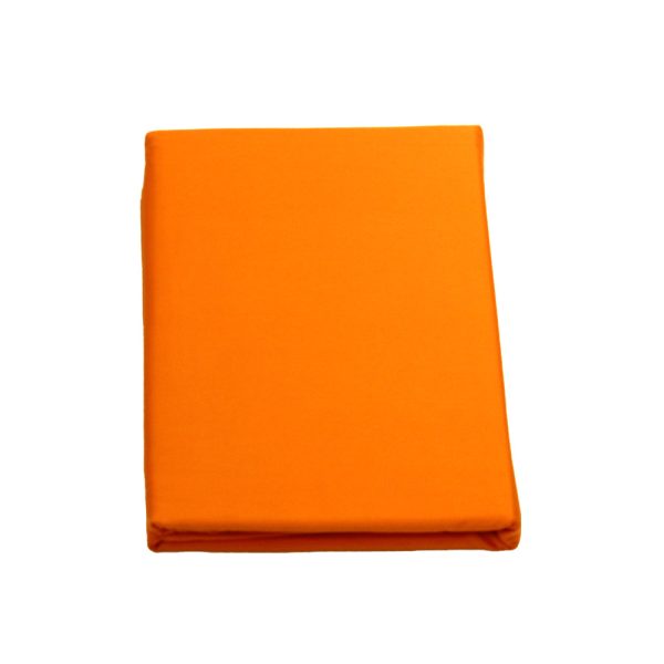 Valeron Orange Plain Dyed Sheet Set Online Sale