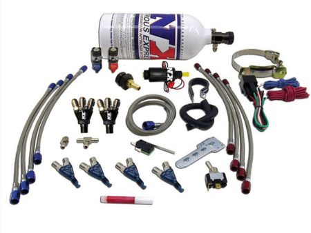 Nitrous Express 4 Cyl Piranha Nitrous Kit w 2.5lb Bottle on Sale