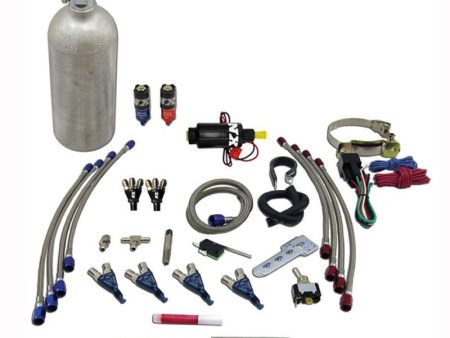 Nitrous Express 4 Cyl Piranha Nitrous Kit (For EFI Applications) w 1.4lb Bottle Fashion