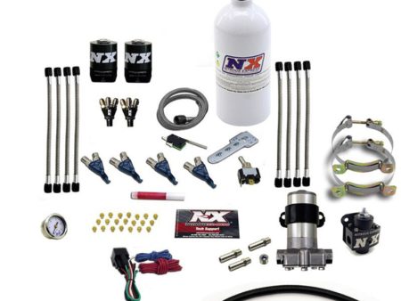 Nitrous Express 4 Cyl Piranha Nitrous Kit (Pro-Mod) w 2.5lb Bottle Hot on Sale