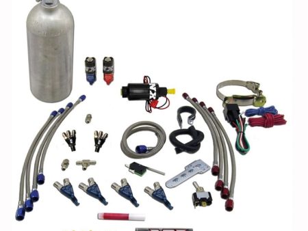 Nitrous Express 4 Cyl Piranha Nitrous Kit (For EFI Applications) w 1.4lb Bottle For Discount