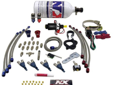 Nitrous Express 4 Cyl Piranha Nitrous Kit (For EFI Applications) w 2lb Bottle Sale