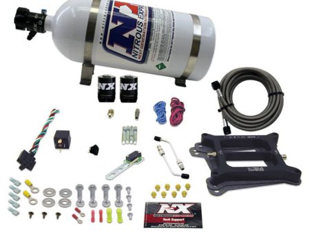 Nitrous Express 4150 4-BBL Alcohol Nitrous Kit (100-500HP) w 10lb Bottle Discount